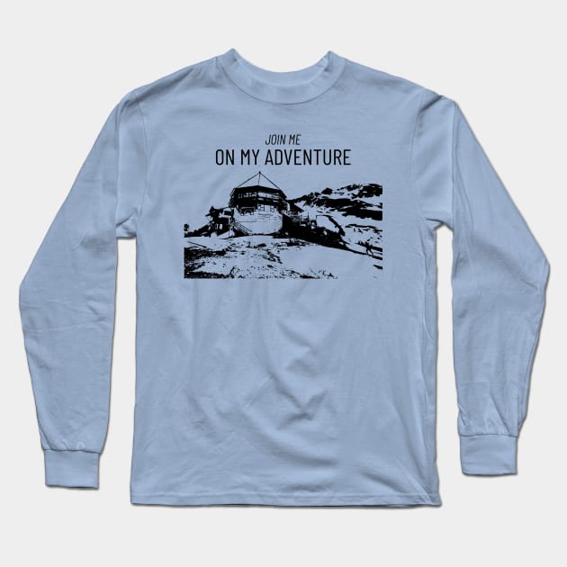 Join me on my adventure! Long Sleeve T-Shirt by Silhouettes In Space